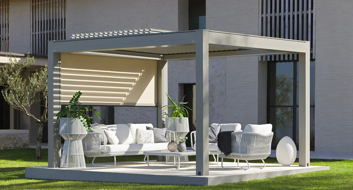 Pergola bioclimatica impacchettabile KE Skylife News di prodotto 